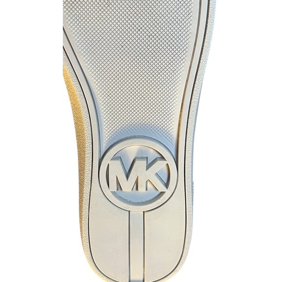 Michael Kors Womens Brown Monogram Logo Low Top Sneakers Shoes 8.5M 001201 - Picture 15 of 16